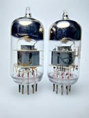 2 pcs NEW 6N23P / ECC88 / 6DJ8 Reflector ’74 SWGP Silver Shields Matched Pair