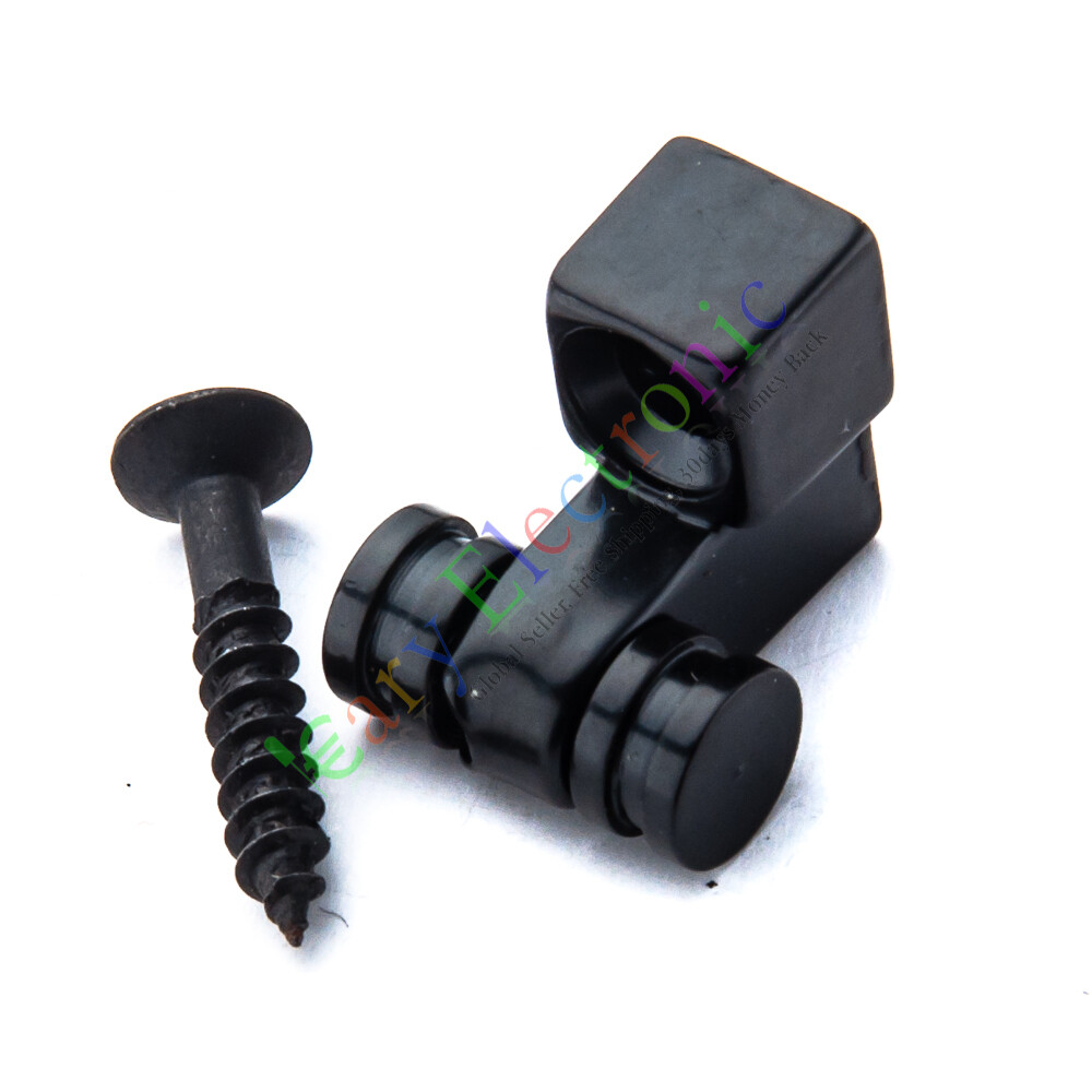 20pc Black Electric Guitar Neck Ball Press Button Screw Musical Instrument Parts