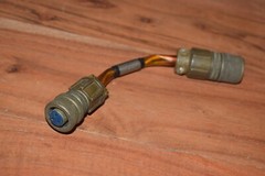 CANNON AMPHENOL R-4 MILITARY ADAPTER w/ FLEX CABLE – MALE 5-PIN TO FEMALE 3 PIN