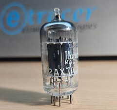 12AX7 TUNG SOL 17MM GREY PLATE VINTAGE AUDIO TUBE (1965) *eTRACER* #12C39