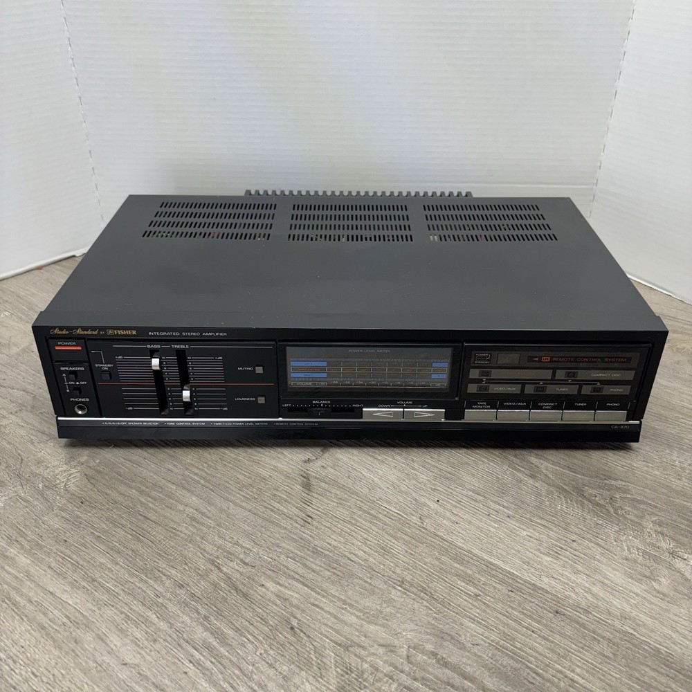 Vintage Fisher CA-870 Amplifier Receiver Stereo 2 Channel Equalizer Video Proof