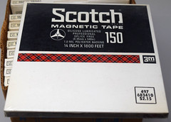 Vintage NOS Lot Scotch Reel To Reel Tapes 1/4 in X 1800 FT Org Box Sealed