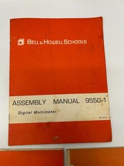 3 Vtg Bell & Howell Schools Digital Multimeter Assembly Manuals 9550-1 9550-2
