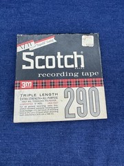 Vintage Scotch 3M 290 Recording Tape Triple Length Extra Strength 7″ Reel