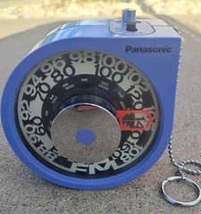 Vintage 70’s Panasonic RF-93 Purple Rolling Tone Working AM/FM Radio AS IS