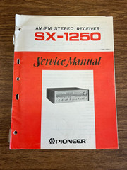 Original Pioneer SX-1250 Receiver Service Manual / Schematic