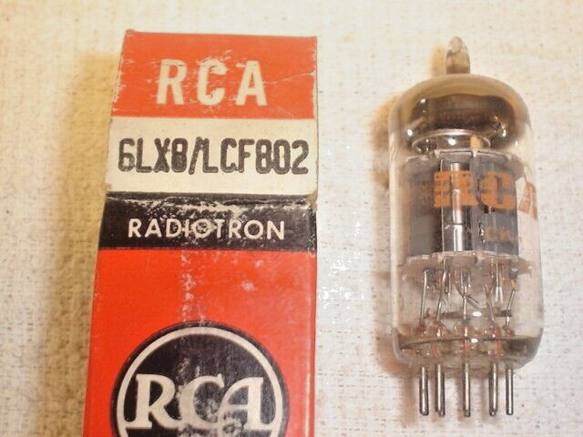 VINTAGE NOS RCA 6LX8 LCF802 VACUUM TUBE TUBES HOLLAND TESTED TUB23016