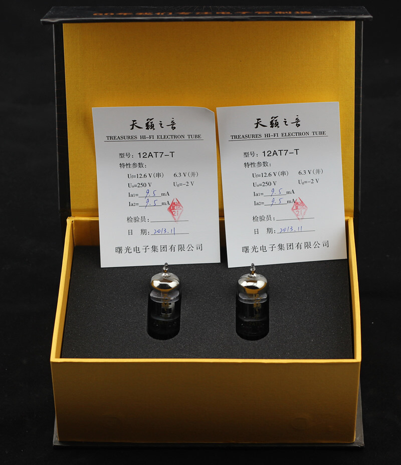 Matched Pair Shuguang Natural Sound 12AT7-T Vacuum Tubes High-end ECC81 12AT7