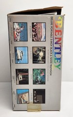 Vintage Bentley Portable 5″ Black &White TV Model 100C Retro Gaming Prop Display