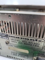 Vintage Marantz SR220 Stereo Receiver Silver Face – UNTESTED For Parts/Repair