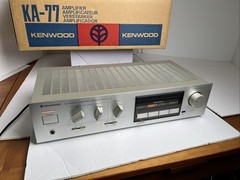 Vintage KENWOOD KA-77 Integrated Stereo Amplifier Original Box WORKS SEE VIDEO!