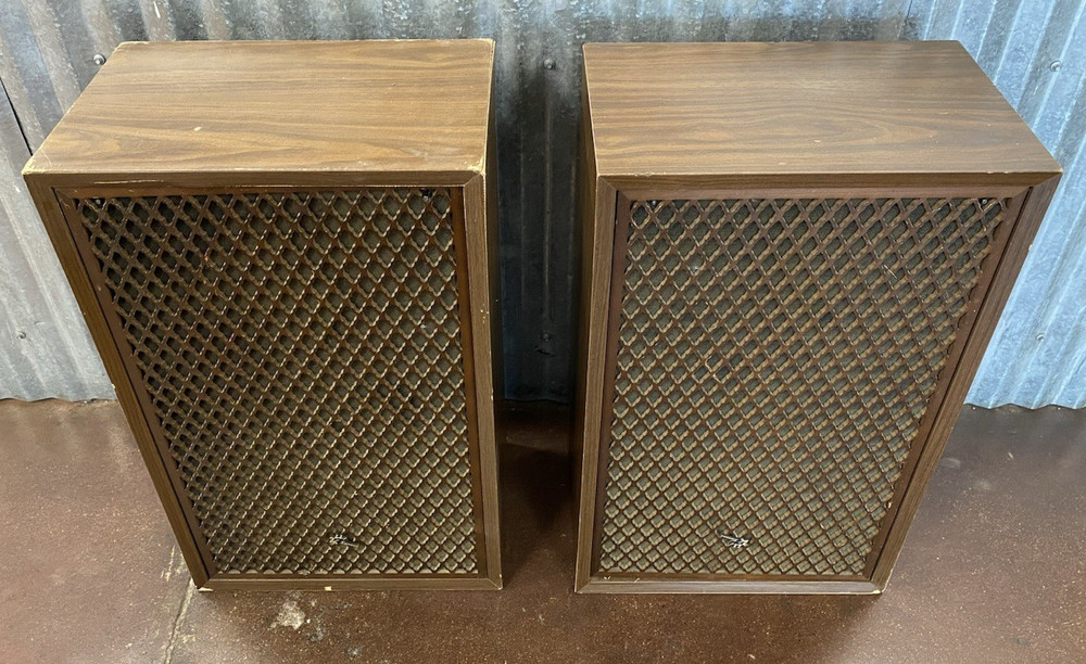 (SET OF 2) VINTAGE SANSUI SP-2500A FLOOR SPEAKERS Made in Japan