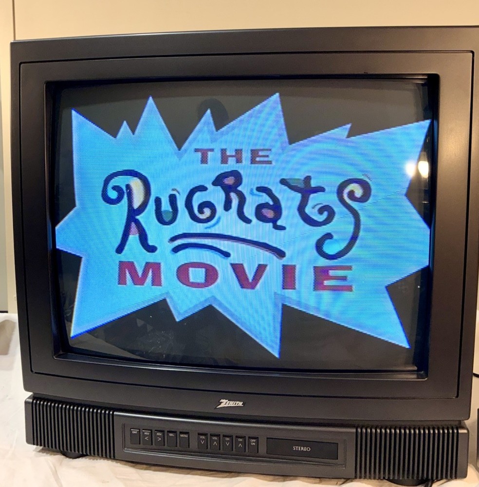 Vintage Zenith 20″ CRT TV Retro Gaming RCA 1995 SMS2053S W/ Remote