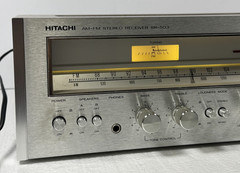 VTG Hitachi SR-503 AM/FM Stereo Receiver Wood Case PARTS/REPAIR Left Channel Out