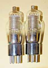 Pair, Western Electric Type 328A Radio/Audio Output Tubes, NOS