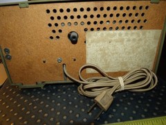 Vintage GE General Electric Plug In Radio Alarm Clock Retro Olive Green AM FM