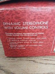 Vtg NOS Numark Stereo Headphones DH-20VA Stereo + Mono Switch Volume Control