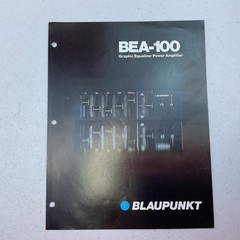 Vintage Blaupunkt BEA-100 Graphic Equalizer Amplifier Original Dealer Brochure