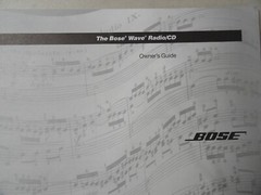 Bose Wave Radio CD – Owners Guide User Manual Original Instruction Booklet