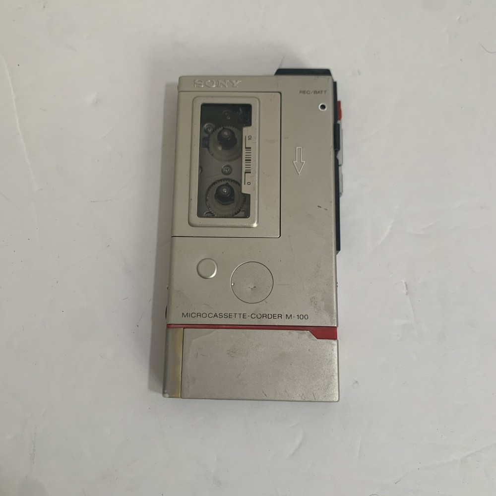 Vintage C. 1998 Sony M-100B Micro Cassette 2 Speed Recorder VOR As Is For Parts