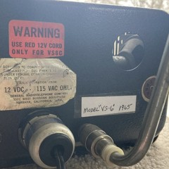 General Radiotelephone Company Vintage Control Box Transceiver model VS-6