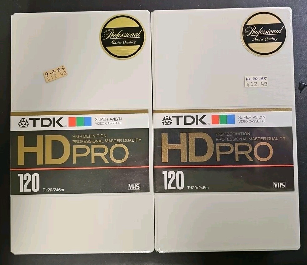 TDK HD PRO 120 Blank VHS Tape SEALED NOS T-120/246M Professional Master Quality