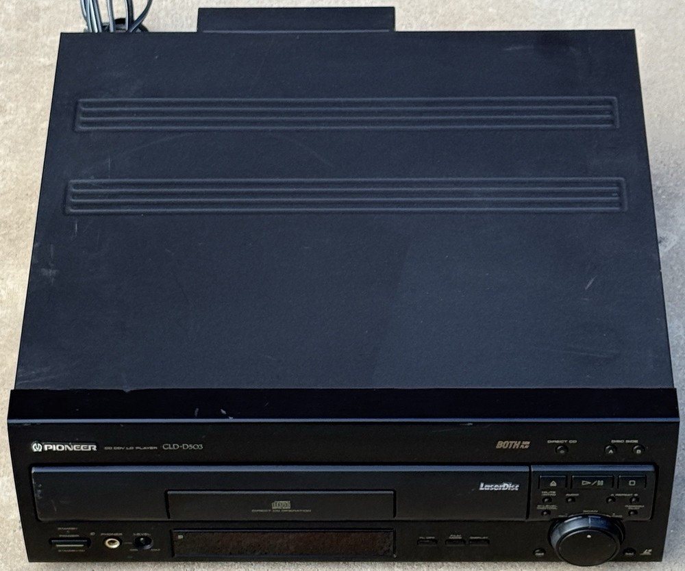 🔥 Pioneer CLD-D503 LaserDisc CD CDV Player Both Discs Play No Remote NTSC Works
