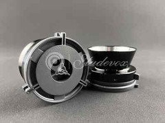 2X Studevox Metal Black NAB Adapters For Open Reel To Reel Tape Recorders