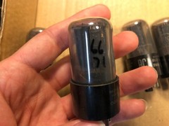 5 NOS NIB Matched Vintage 1950 RCA 6SN7GT Smoked Glass Tubes Test Good Balanced