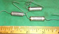 (3) SPRAGUE Vitamin Q .02uF 200 & 600VDC Mil Spec Cap NOS Test OK!