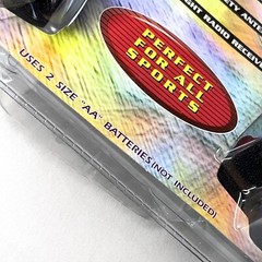 Street Beat AM FM Headphone Sports Radio Model 885M Adjustable Headband Vintage