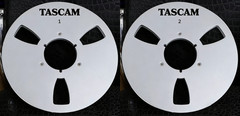 One Pair 10.5” Black TASCAM Tape reel High Quality Aluminum Take Up Reel