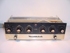 HEATHKIT SP-2 STEREO TUBE PREAMPLIFIER 2-PARTS COAXIAL CONTROL KNOB SET (LG)***