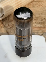 1 Mullard by Amperex Gt Britain EL34 6CA7 Tube Blackburn OO TV7 TESTED STRONG 43