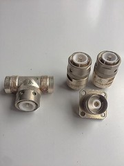 SET OF 4 PCS Coaxial CONNECTORS SR-50-194FV / SR-50-164FV / SR-50-165FV USSR