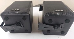 2 KLH Speakers 403A 3-Way 40 W Indoor/Outdoor Linear Dynamics With Wall Brackets