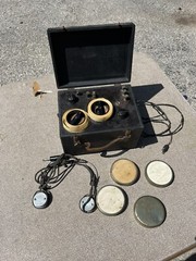 Vintage American Bell Radio Headset Navy Telegraph Morse Code Training Device