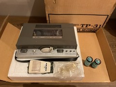 Vintage AIWA Transistor Tape Recorder TP-31 Original Box/ Manual-Works