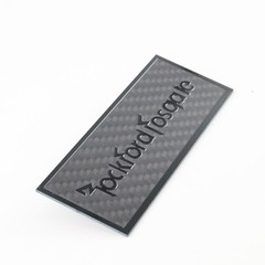 Rockford Fosgate Speaker carbon fibre Custom Made Badge 106mm(4.17″)X39mm(1.54″)