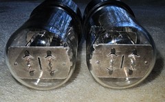 Sylvania 6SN7-GT Triple Hole Bad Boys – NOS – Premium Matched Pair – Very Strong