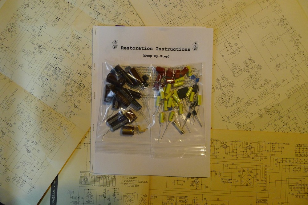 Fisher 460a amplifier restoration recap repair service rebuild kit capacitor fix