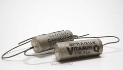 Pair Sprague Vitamin Q PIO Capacitors / .068 uf 200 VDC — KT