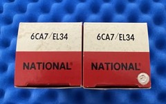 TWO Siemens National 6CA7 EL34 Tubes /Amplitrex👍/ STRONG PLATE CURRENTS / ’80