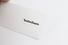 Rockford Fosgate Speaker logo badge Sticker Decal 33mm(1.29″)X11mm(0.43″)