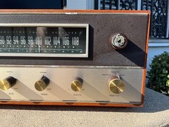 Vintage Fisher 150 FM MPX Stereo Receiver w/ Model 5 Speaker & Wood Case, Works!