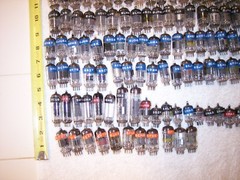 200 TUBES 6JU8A 4BZ6 6LN8 3V4 5J6 6–5 6–6 6–7 6–8 6BZ6 RCA GE SYLVANIA LOT