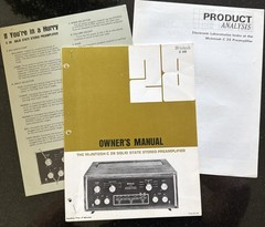 Original McIntosh C 28 Solid State Stereo Preamplifier Owners Manual,plus Extras