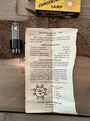 NOS-RARE VTG Sylvania Concentrated-Arc Lamp Vaccum Tube 87332 H58 K10/DC/S-NIB