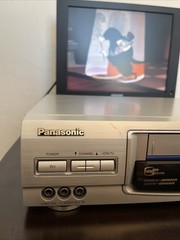 Panasonic PV-D4621 Blue Line VCR Player VHS Tape Cassette recorder Working