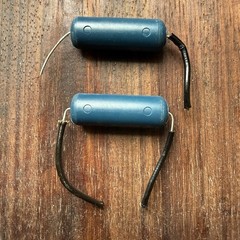 2x Ajax .047 @ 400v Blue Molded Capacitors for Fender – Magnatone NO LEAKS